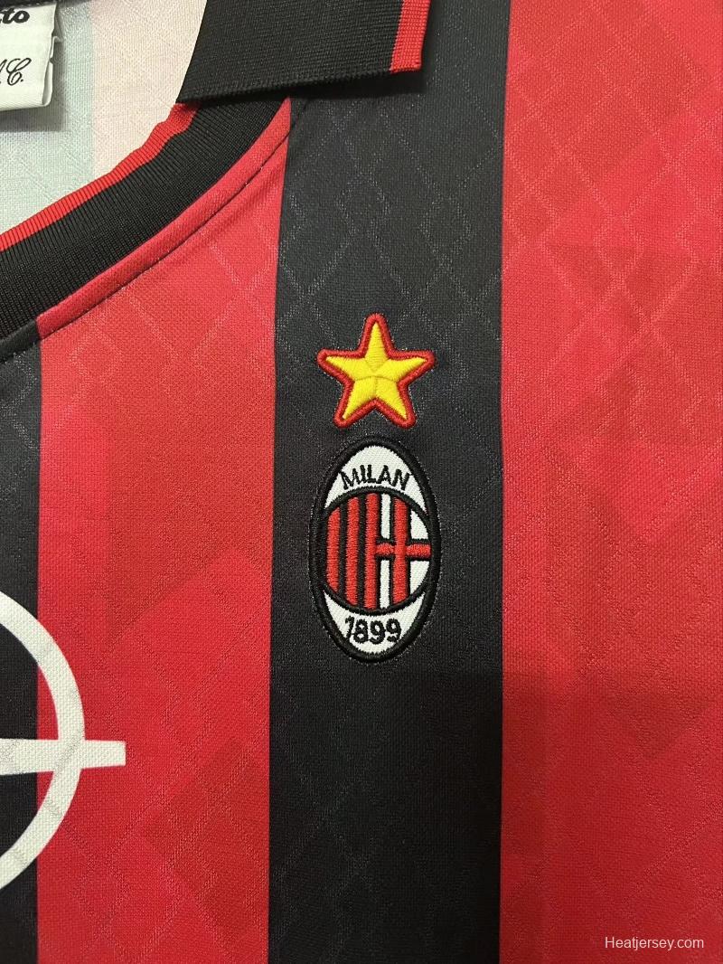 Retro 95/96AC Milan Home Soccer Jersey