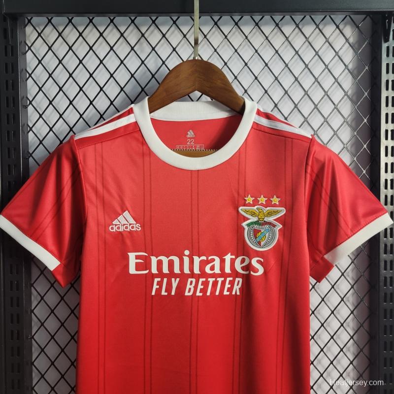 22/23 Kids Benfica Home Soccer Jersey