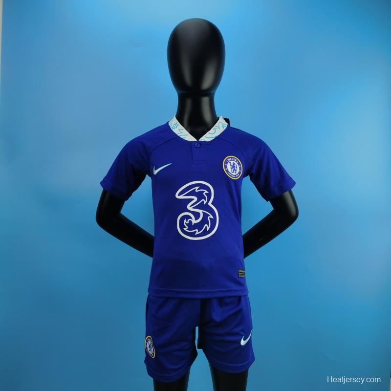 22/23 Chelsea Kids Home SIZE 16-28 Soccer Jersey