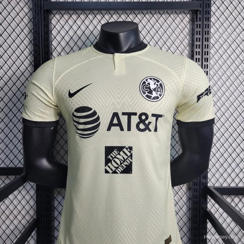 Player Version 22/23 Player Club America Third Yellow Jersey