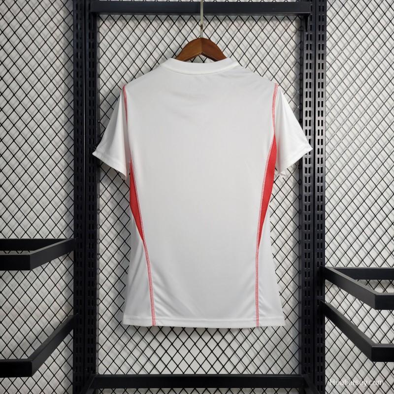 23-24 Women Flamengo White Training Jersey