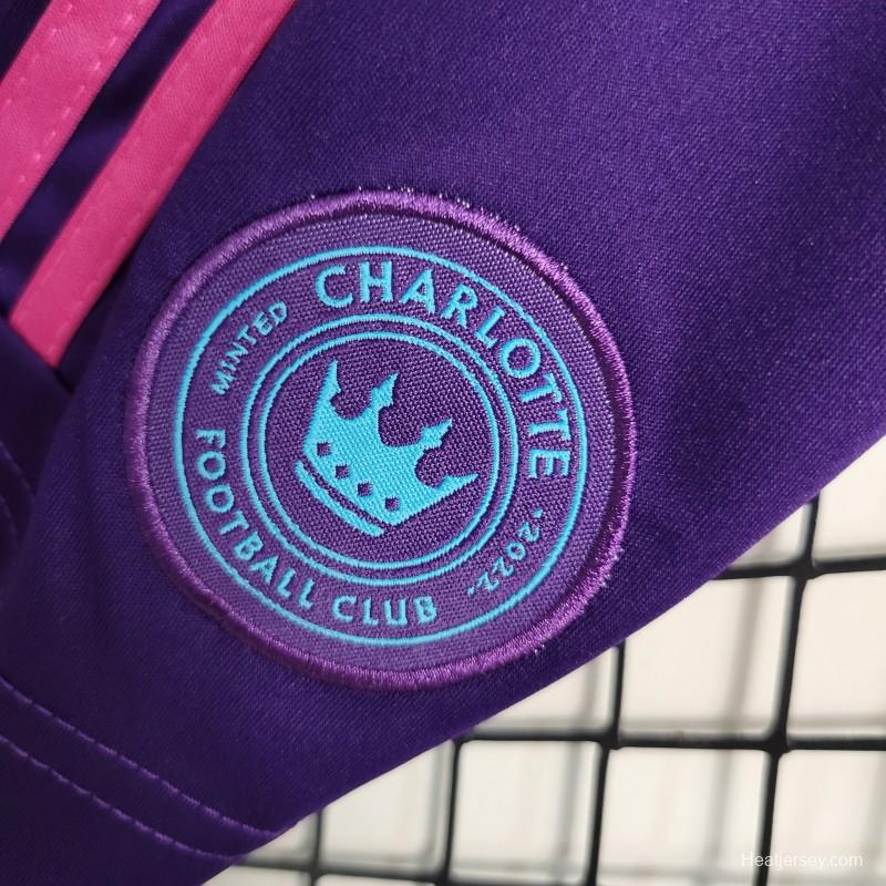 23-24 KIDS Charlotte Away Purple Jersey Size 16-28