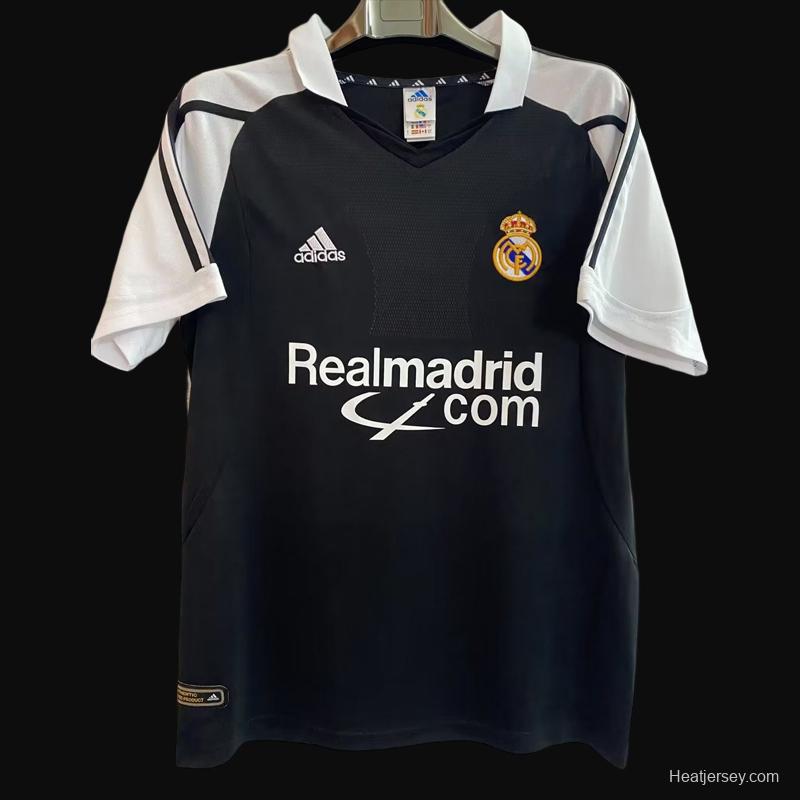 Retro 01/02 Real Madrid Away Black Jersey