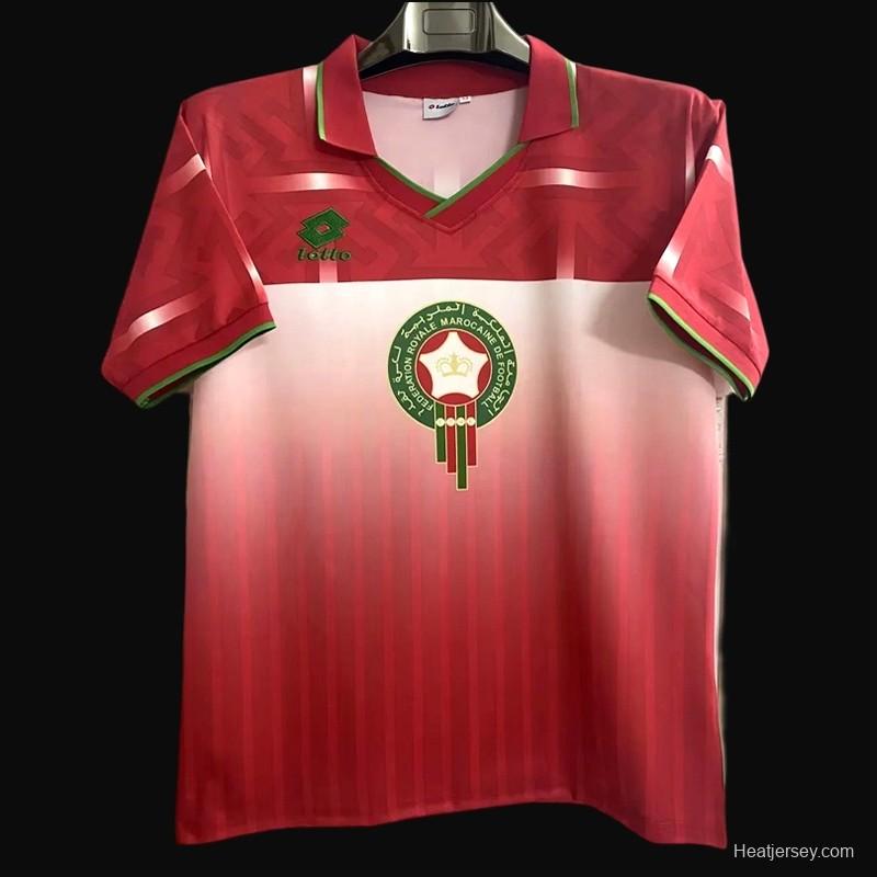 Retro 1994 Morocco Home Red Jersey