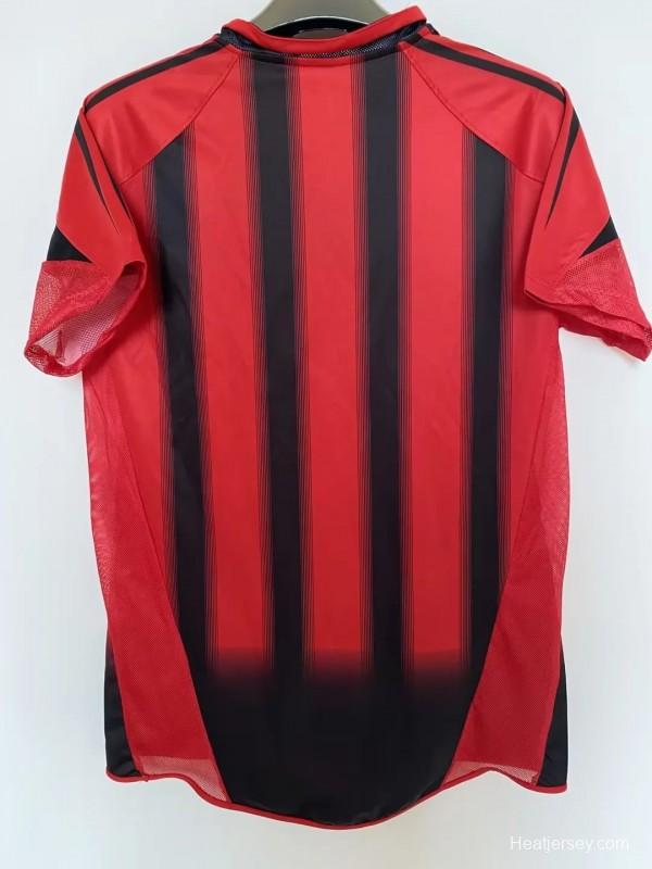 Retro 04/05 AC Milan Home Authentic Jersey