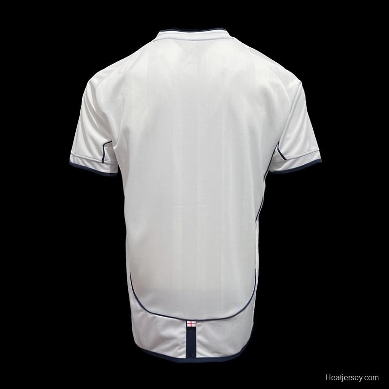 Retro 2002 England Home Soccer Jersey