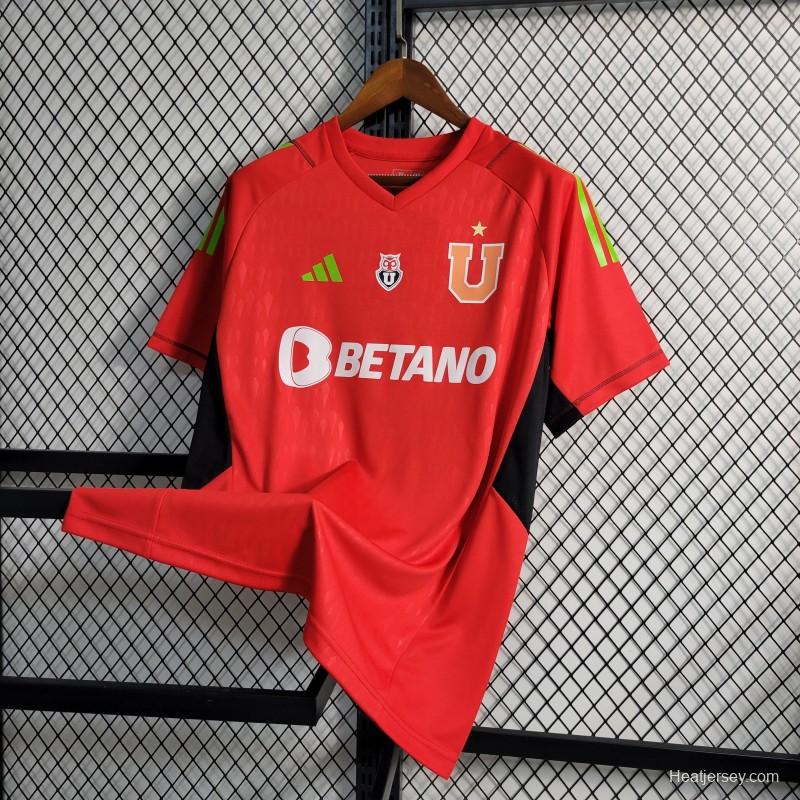 23-24 Club Universidad De Chile Red Goalkeeper Jersey