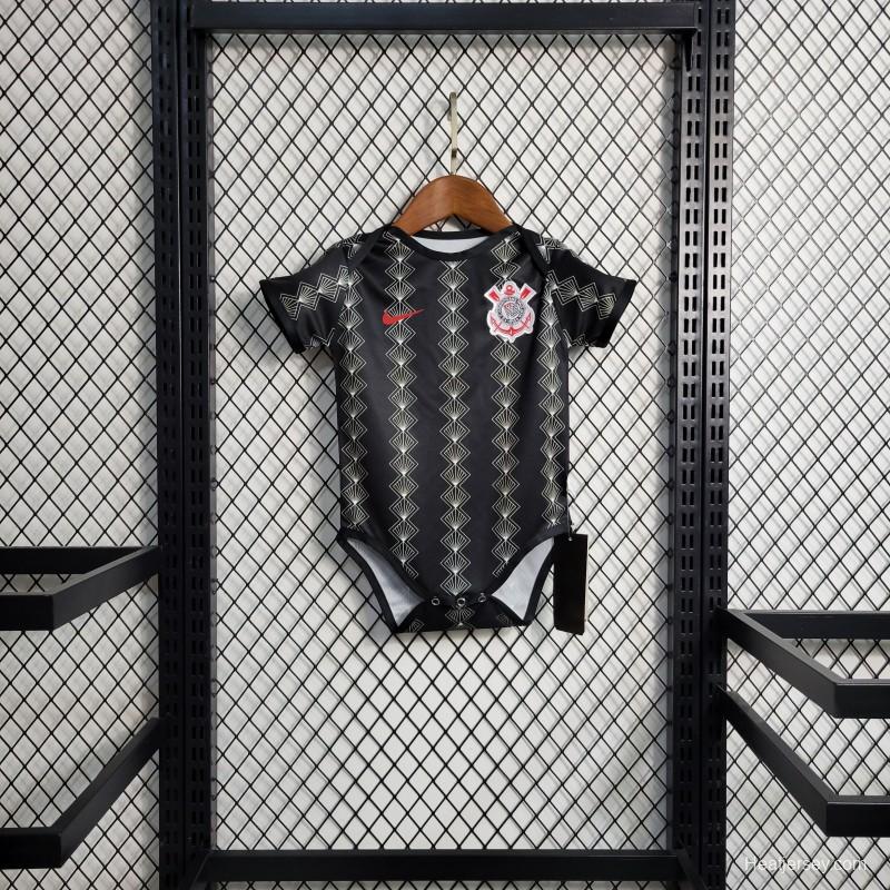 23-24 Baby Corinthians Black Jersey Size  6-18 Month