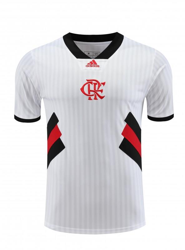 23-24 Flamengo White Remake Icon White Short Sleeve Jersey+Shorts