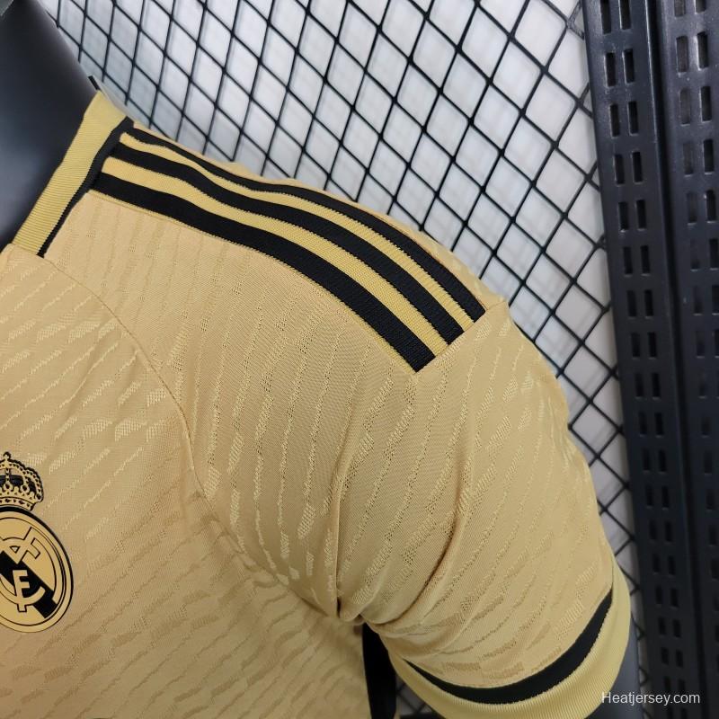 Player Version 23-24 Real Madrid Away Brown Jersey