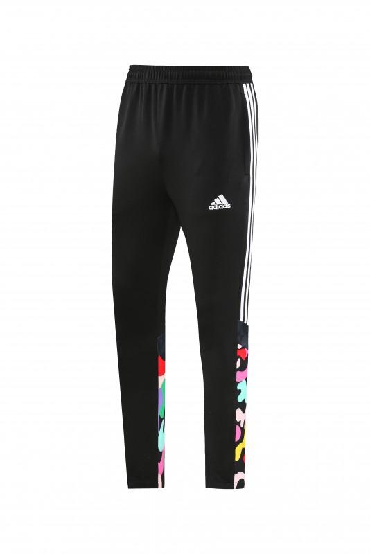 2023 Adidas Black Full Zipper Jacket With Colorful Sleeve+Pants