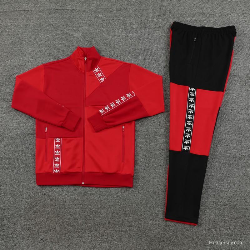 23/24 Adidas Original Wine/Red Full Zipper +Pants