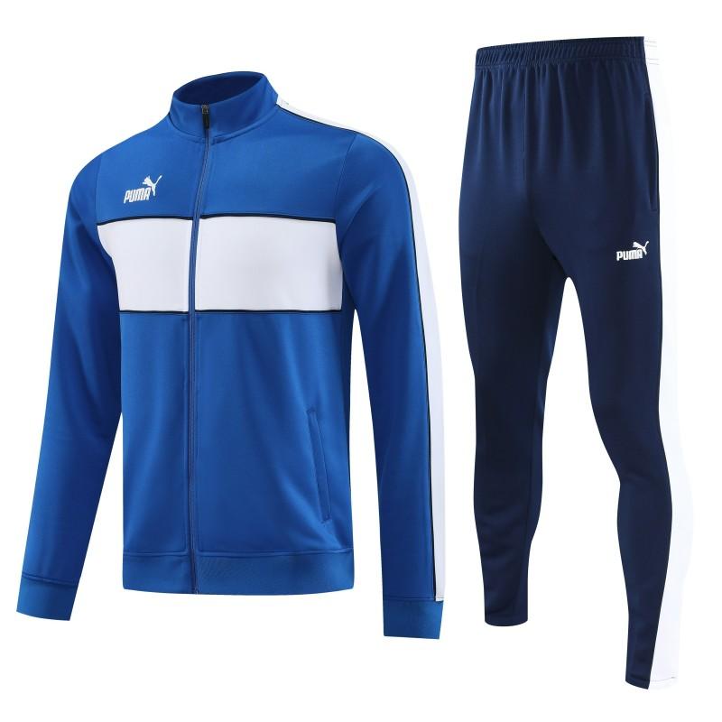 23/24 Puma Blue White Full Zipper Jacket+Pants