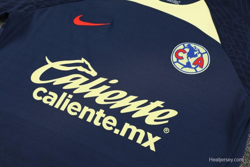 24/25 Club America Navy Short Sleeve Jeresy+Shorts