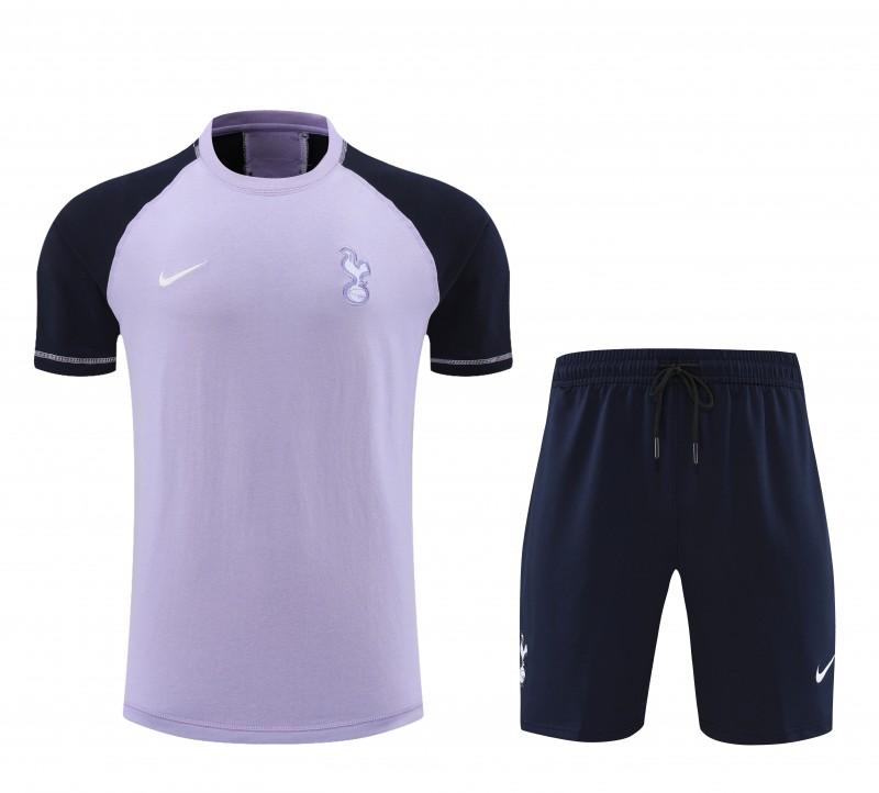 23/24 Tottenham Hotspur Purple/Navy Cotton Short Sleeve Jersey+Shorts