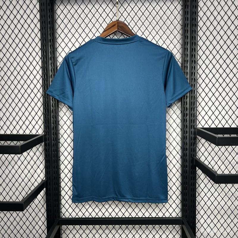 2024 Nike Ocean Blue Cotton T-shirt  #1032