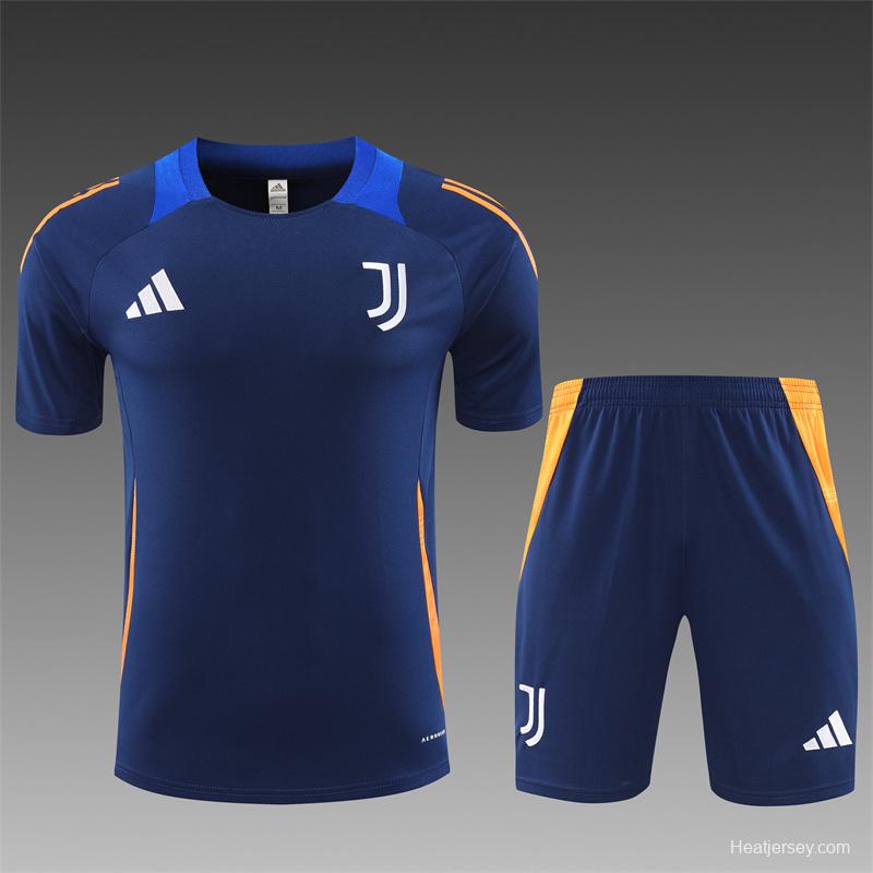 24/25 Juventus Navy Short Sleeve Jersey+Shorts