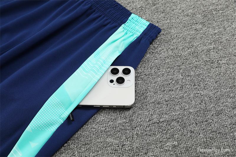 24/25 Chelsea Lake Blue Half Zipper Jacket+Long Pants