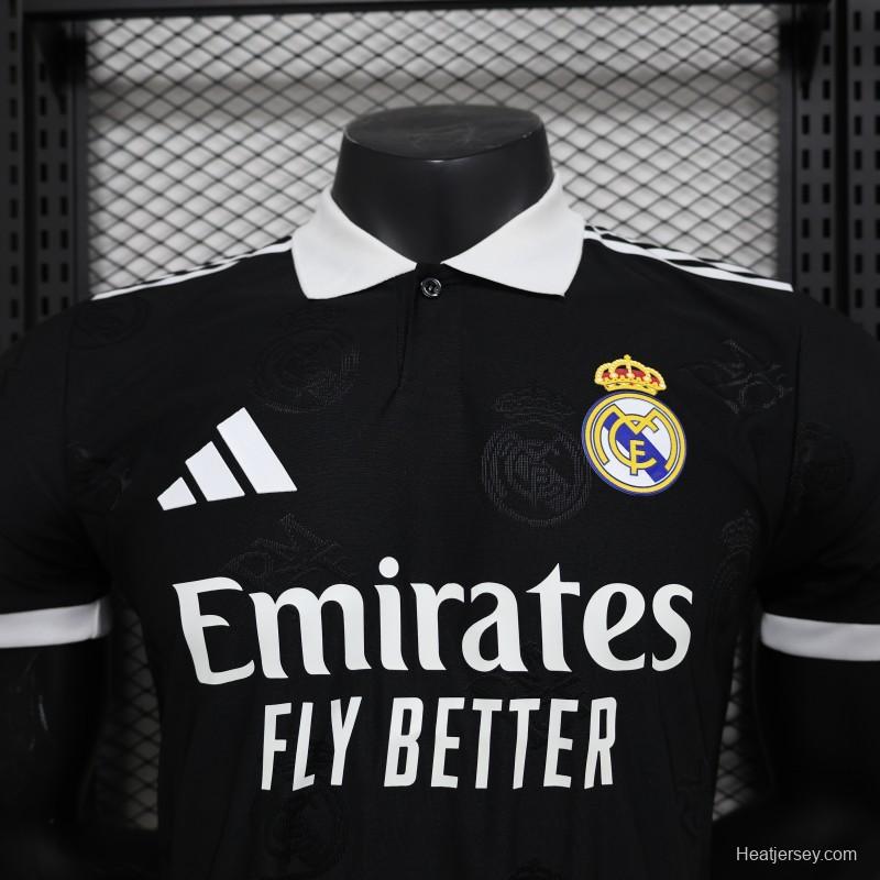 Player Version 24/25 Real Madrid Black Pre-Match Jersey