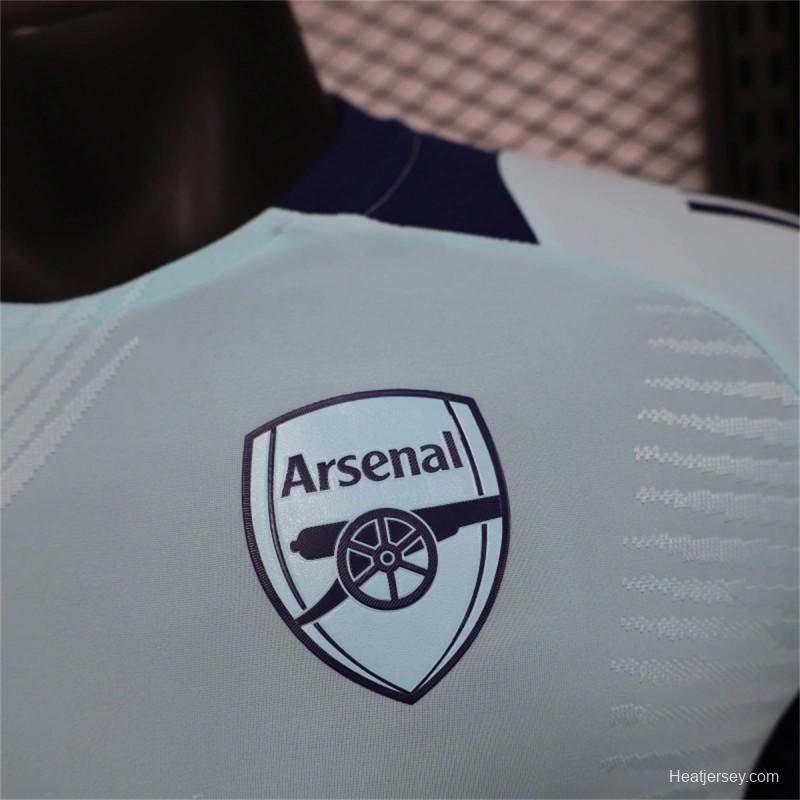 24/25 Player Version Arsenal Pre Match Light Blue Training Jersey