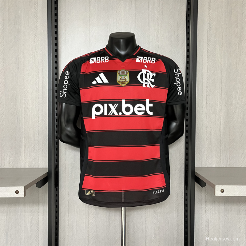 25/26 Player Version Flamengo Home All Sponsor S-XXXXL Jersey