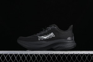 HOKA ONE ONE MACH 6 Flagship Racing Shoes with Carbon Plate Technology and Asymmetric Design - 114791 BLACK