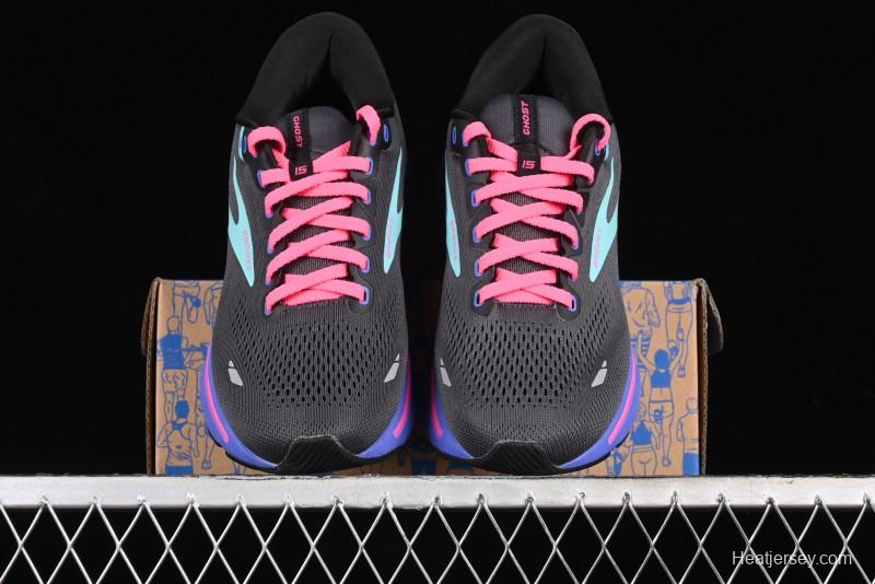Brooks Ghost 15 Running Shoes with DNA LOFT V2 Cushioning and Breathable Air Mesh - 1203801B079