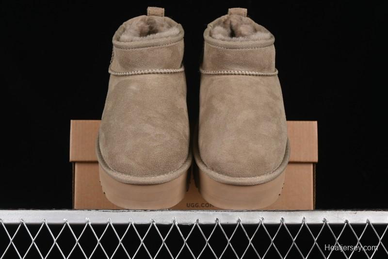 UGG Classic Ultra Mini Platform 3CM Short Boots with Genuine Shearling - 1135092