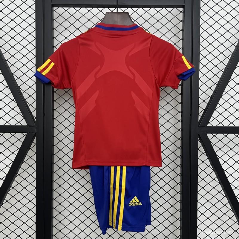 Retro 2010 Kids Spain Home Size 16-28 Jersey