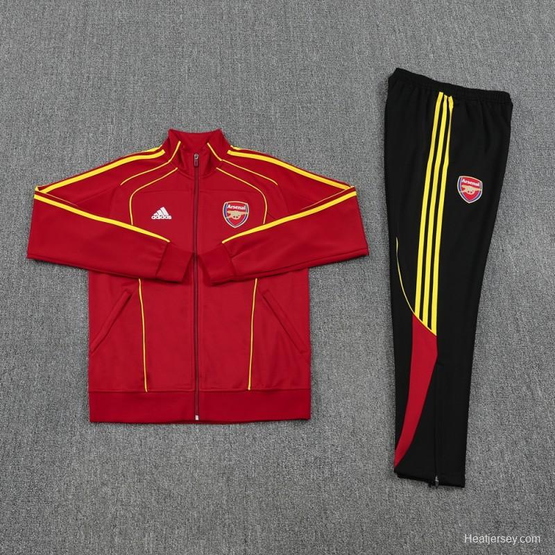 25/26 Arsenal Red Full Zipper Jacket +Long Pants