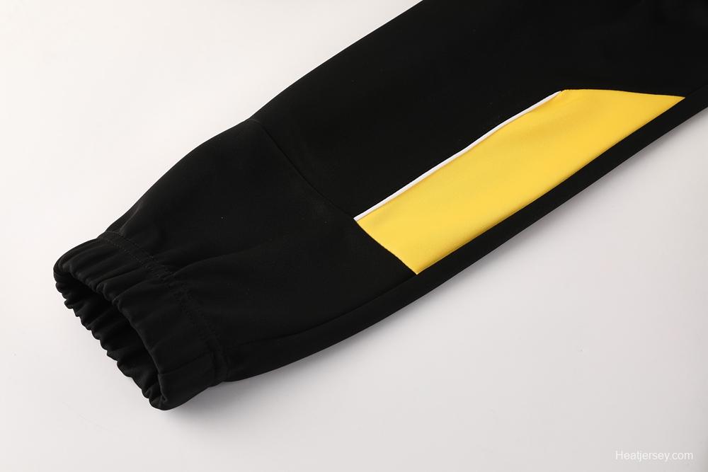25/26 Borussia Dortmund Black/Yellow Full Zipper Jacket +Long Pants