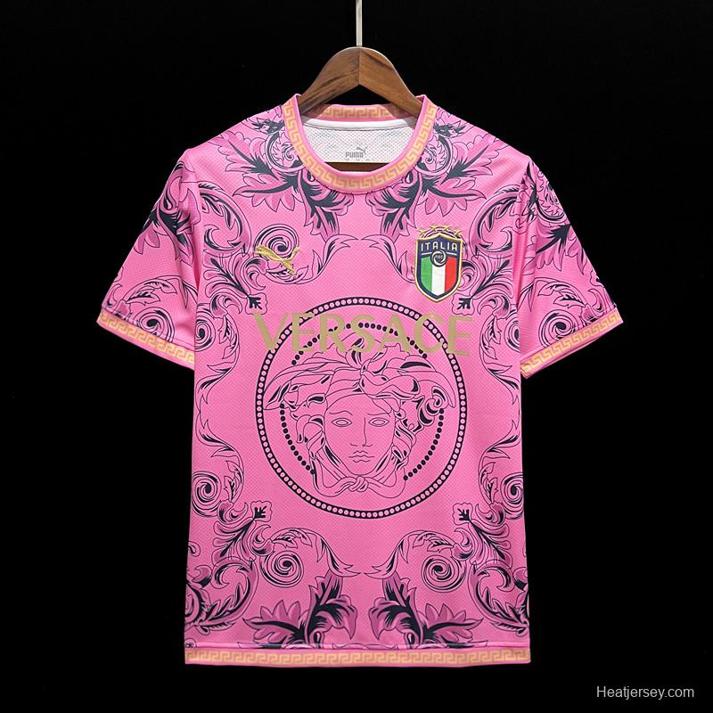 2023 Italy x Versace Special Edition PInk Jersey