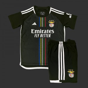 23/24 Kids Benfica Away Black Jersey