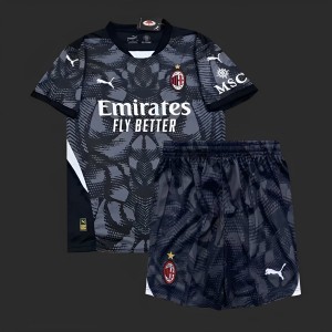 24/25 Kids AC Milan Black Goalkeeper Jersey