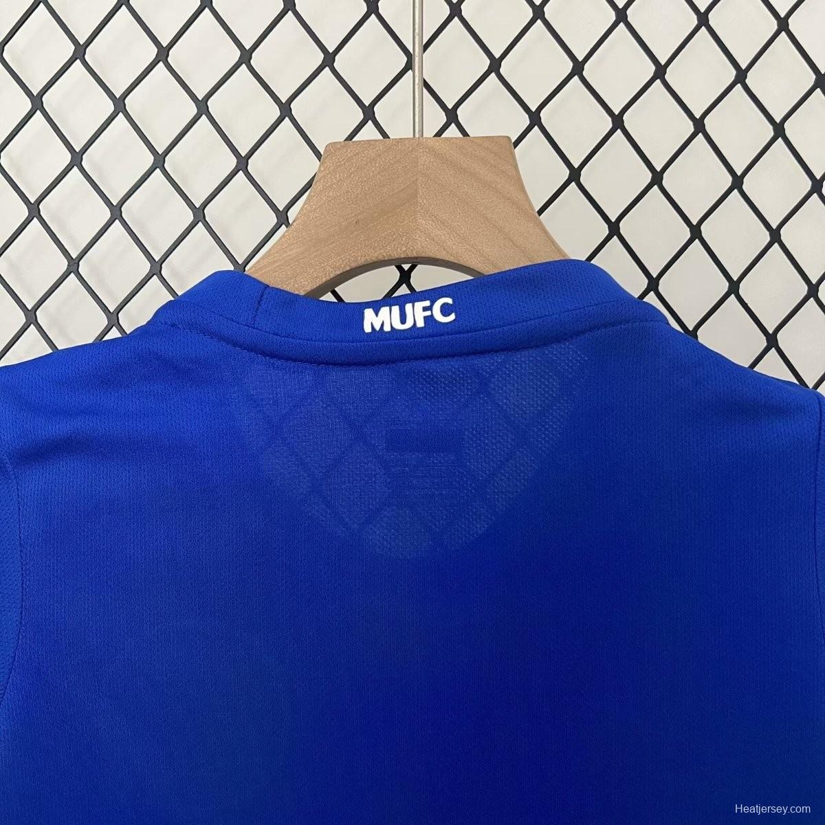 Retro 24/25 Kids Manchester United Third Blue Jersey