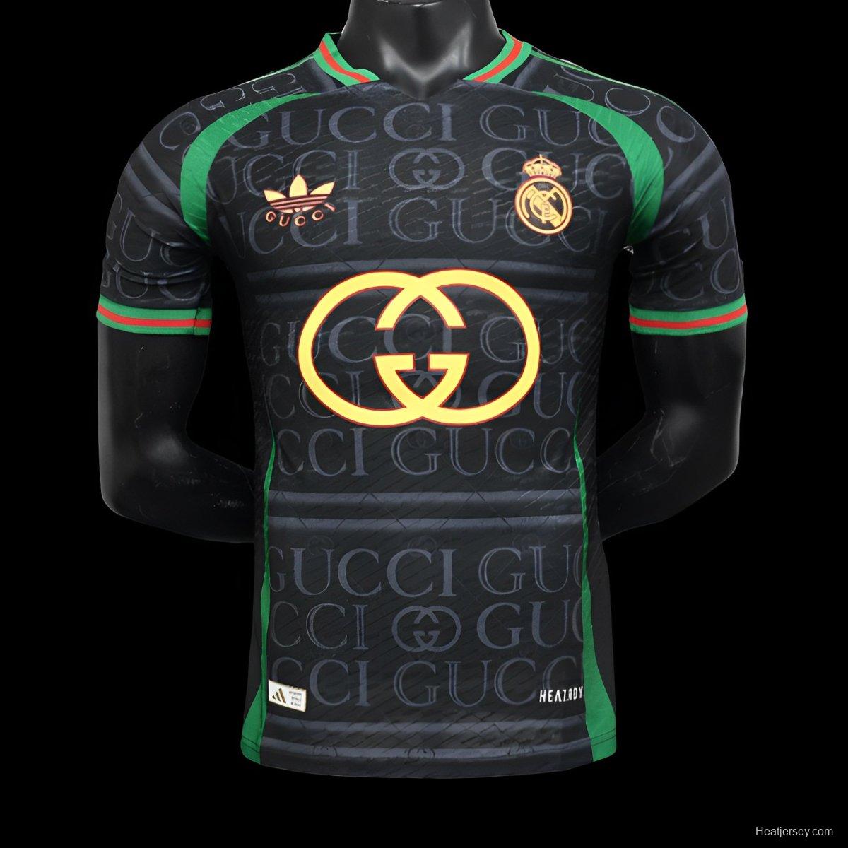 Player Version 24/25 Real Madrid x GUCCI Black Special Jersey