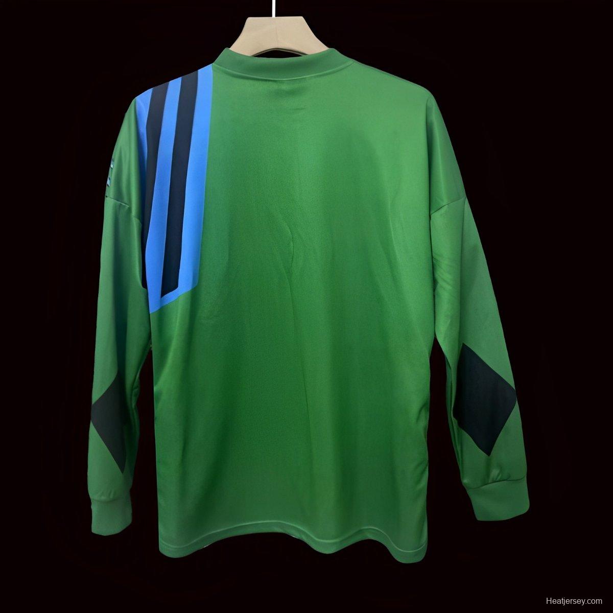 Retro 92/93 Manchester United Green Goalkeeper Long Sleeve Jersey