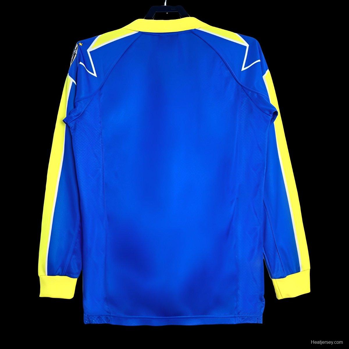 Retro 97/99 Juventus Away Blue Long Sleeve Jersey