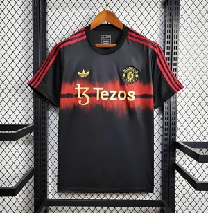 25/26 Manchester United New Year Training Black/Red Jersey