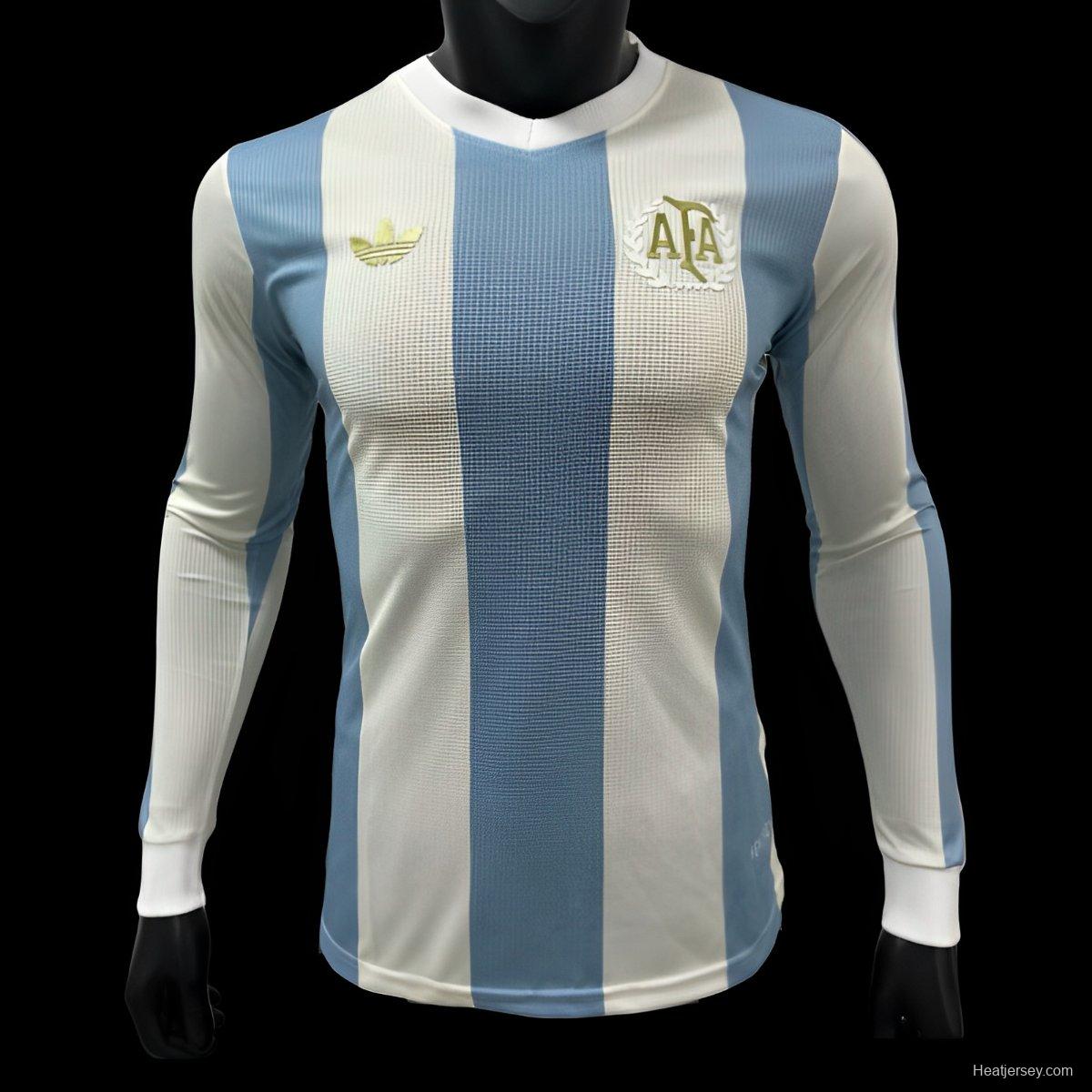 Player Version 2024 Argentina 50Th Anniversary Long Sleeve Jersey